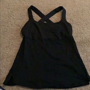 Lululemon crossback top with built in bra size 8